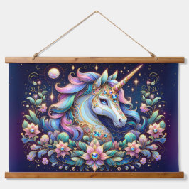 Jewel Toned Unicorn Floral Fantasy
