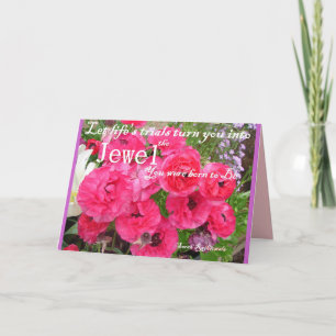 Jewel Você Foi Criada Para Ser Flor Citação Cartão