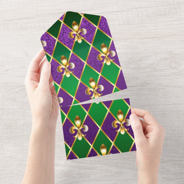 Jewelry Background Mardi Gras (Tearaway)