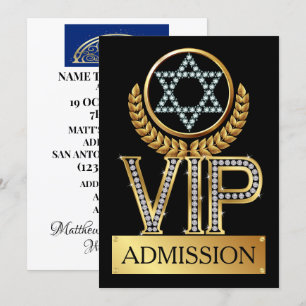 Jewish Star: David VIP Admission Convite