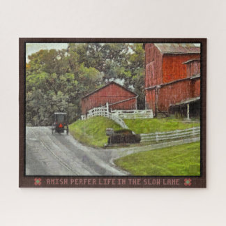 Jigsera Quebra-cabeça Amish Prefere A Vida Na Lane