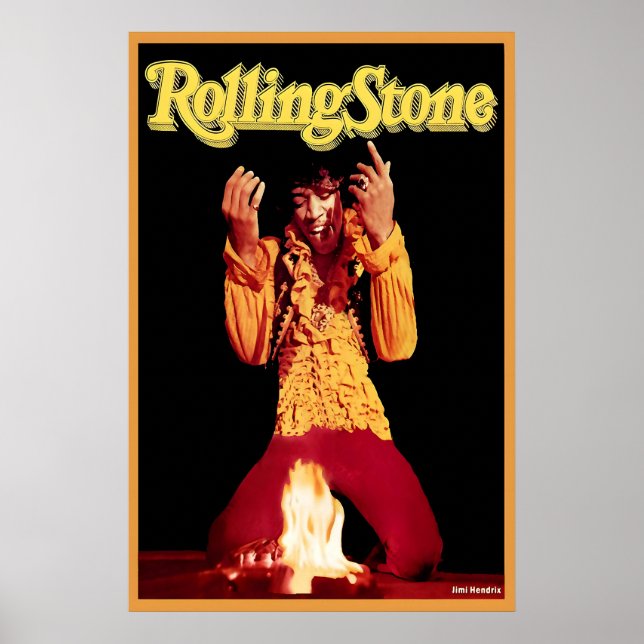 Jimi Hendrix Rolling Stone Magazine Cover Poster (Frente)