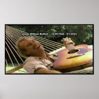 Jimmy Buffett RIP poster