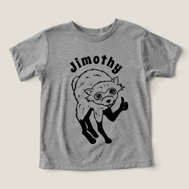 Jimothy O Guaxinim Polegar Para Cima (Design frontal)