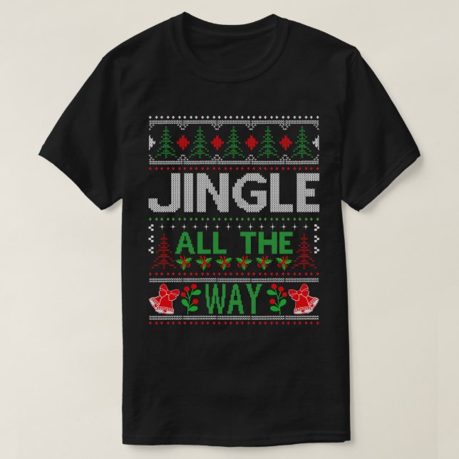 Jingle All The Way feio suéter de natal (Frente do Design)