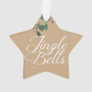 Jingle Bells Holly Holiday - Ornamento acrílico