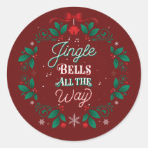 Jingle Bells Todo o Natal Adesivos