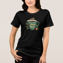 Jingle Brew Christmas e Coffee Lovers T-Shirt