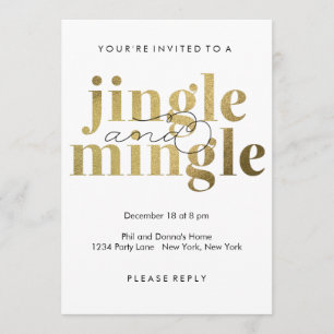 Jingle e Mingle  Convites de Férias