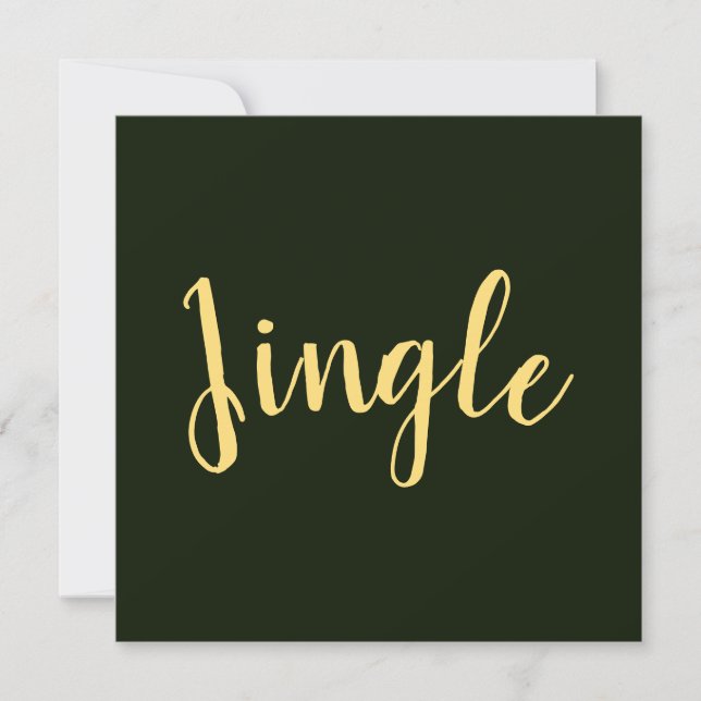 JINGLE Festivo Script Rich Forest Fundo Verde (Frente)