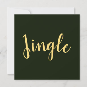 JINGLE Festivo Script Rich Forest Fundo Verde