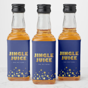 Jingle Juice Azul e Dourado de Natal divertido