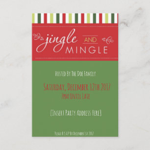Jingle & Mingle! Convite de festas de Natal