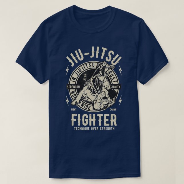 JIU JITSU Camisa BJJ Camisa Jiu Jitsu (Frente do Design)