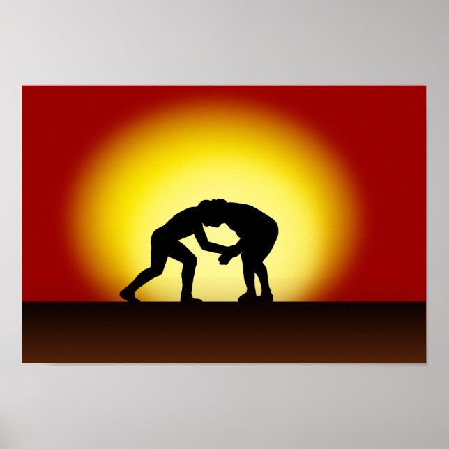Jiu Jitsu - Grapplers Sunset Poster (Frente)