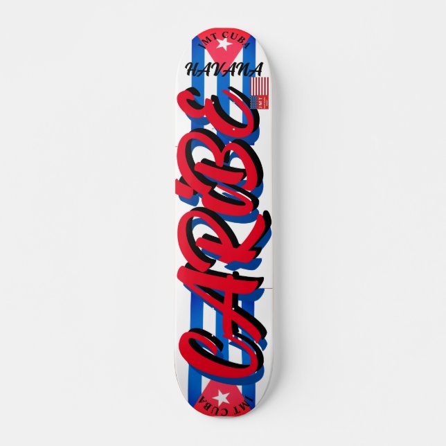 JMT CUBA CARIBE 7, 3/4", skateboard Deck (Frente)