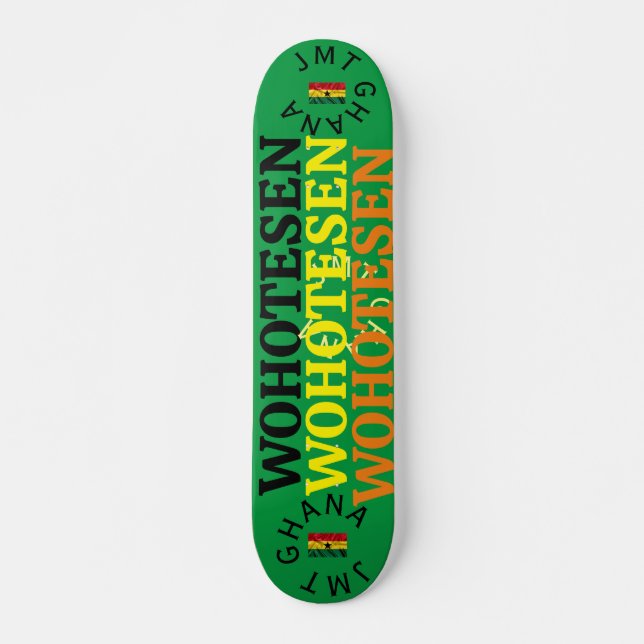 JMT GHANA 7, 3/4", skateboard Deck (Frente)