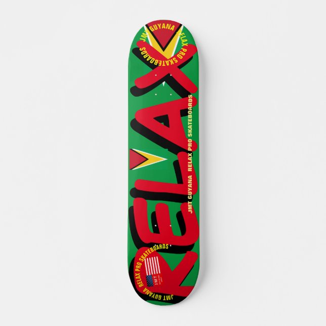 JMT GUYANA RELAX! Capa de skate de 3/4" (Frente)