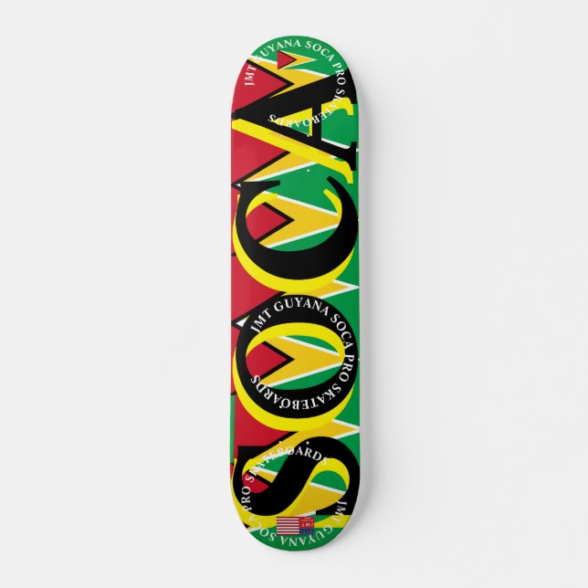 JMT GUYANA SOCA 7, 3/4", skateboard Deck (Frente)
