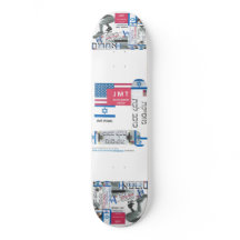 JMT ISRAEL 8, 1/4", skateboard Deck