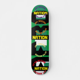 JMT NIGERIA AFRO NAÇÕES 7, 3/4" skateboard Deck