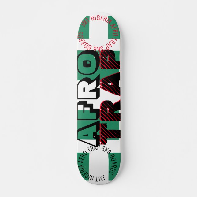 JMT NIGERIA AFRO TRAP Skateboard (Frente)