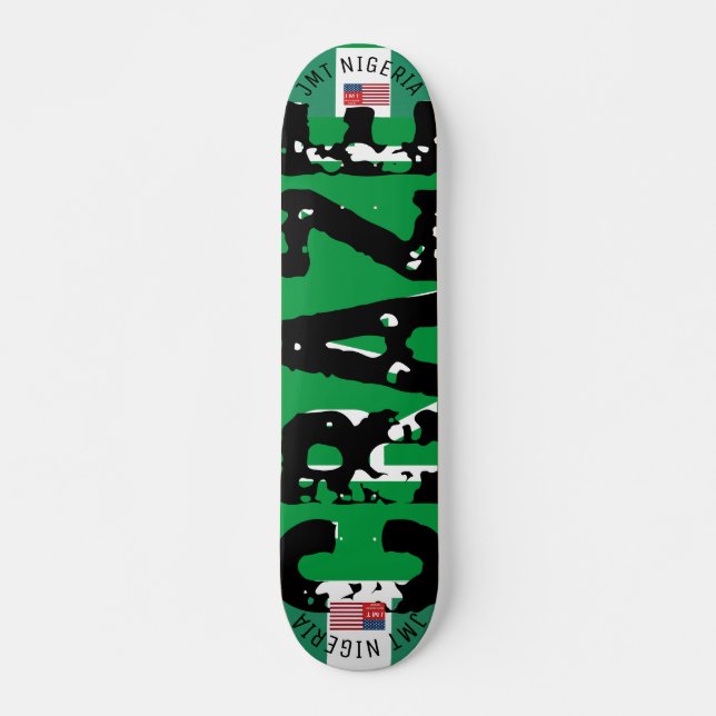 JMT NIGERIA CRAZE 7, 3/4", skateboard Deck (Frente)