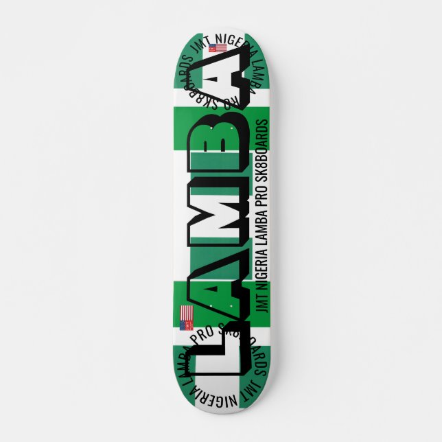 JMT NIGERIA LAMBA 7, 3/4", skateboard Deck (Frente)