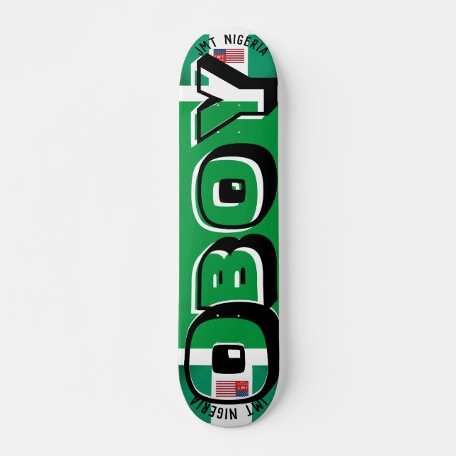 JMT NIGERIA O BOY 7, 3/4", skateboard Deck (Frente)