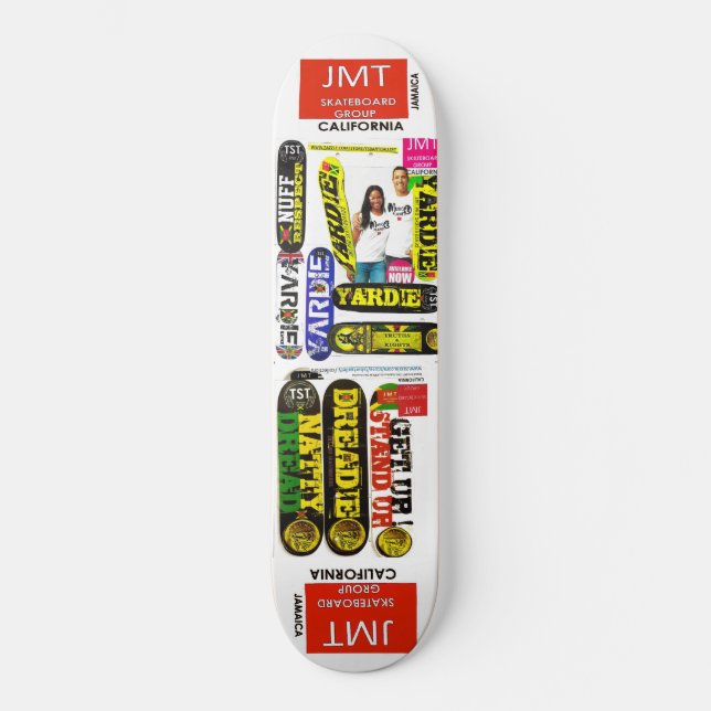 JMT OFFICIAL 8, 1/4", skateboard Deck (Frente)