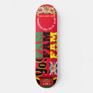 JMT UK FAM 8, 1/4", skateboard Deck