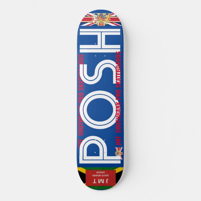 JMT UK  POSH 8 1/4" Deck de Skateboard (Frente)