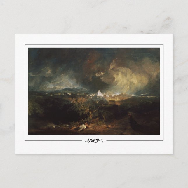 JMW Turner #7-2 - Cartão Postal de Arte (Frente)