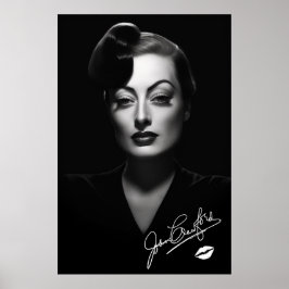 Joan Crawford, preto e branco, noir poster