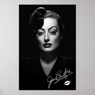 Joan Crawford, preto e branco, noir poster
