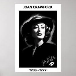 Joan Crawford, preto e branco, noir poster