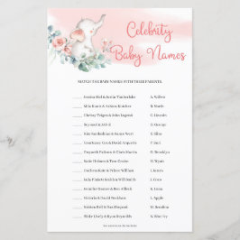 Joana Elephant Eucalyptus Celebration Baby Names