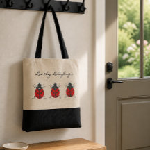 Joaninhas | Lindo Trio de Joaninhas Bolsa Tote