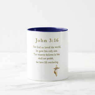 João 3:16 Caneca de café cristã