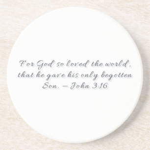 João 3:16, Porta-copos de arenito presente