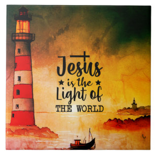 João 8 Jesus é a Luz do Farol Mundial