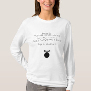 João Paulo II Cita Camiseta de T-Shirt feminina