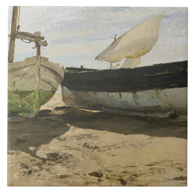 Joaquin Sorolla - Barcos de pesca na praia (Frente)