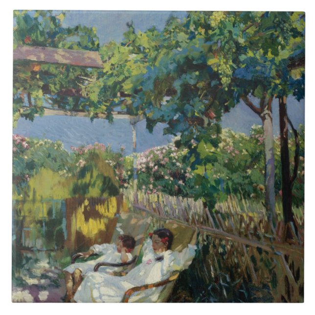 Joaquin Sorolla - Siesta no Jardim (Frente)