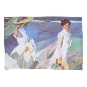 Joaquin Sorolla Women Walking Beach
