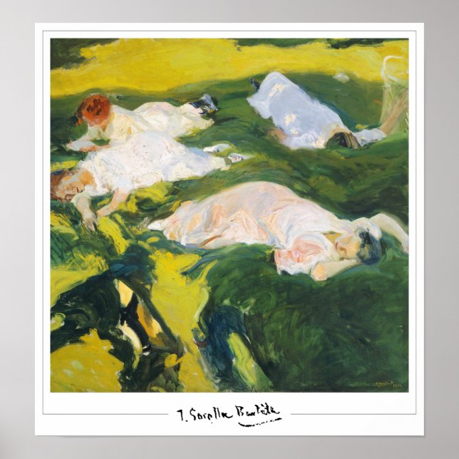 Joaquín Sorolla Zedign Art Poster #29 (Frente)