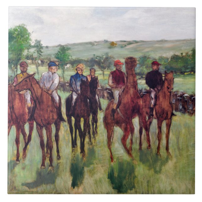 Jockeys e Race Horses, Edgar Degas (Frente)