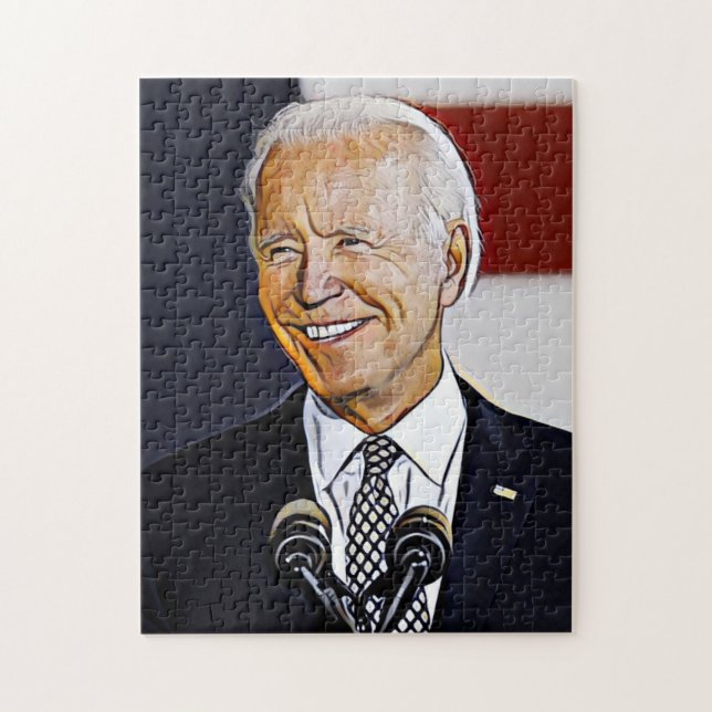 Joe Biden Art Quebra-cabeça (Vertical)