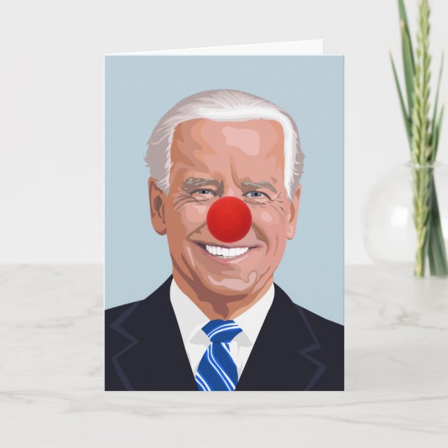 JOE BIDEN CLOWN BIRTHDAY CARTÕES (Frente)