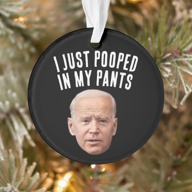 JOE BIDEN ENGRAÇADO ENFEITES DE NATAL POPULARES (Árvore)